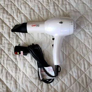 CHI Pro LOW EMF Hairdryer in white pearl - Like New